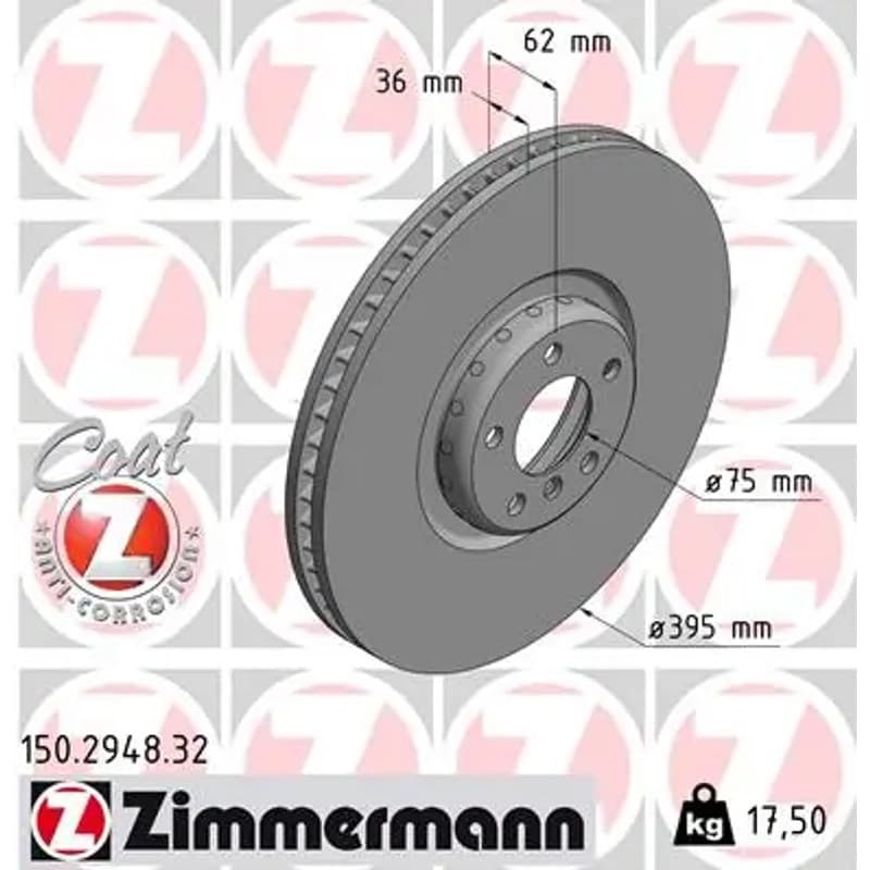ZIMMERMANN stabdžių diskas 150.2948.32