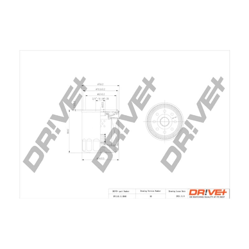 DRVE alyvos filtras DP1110.11.0040