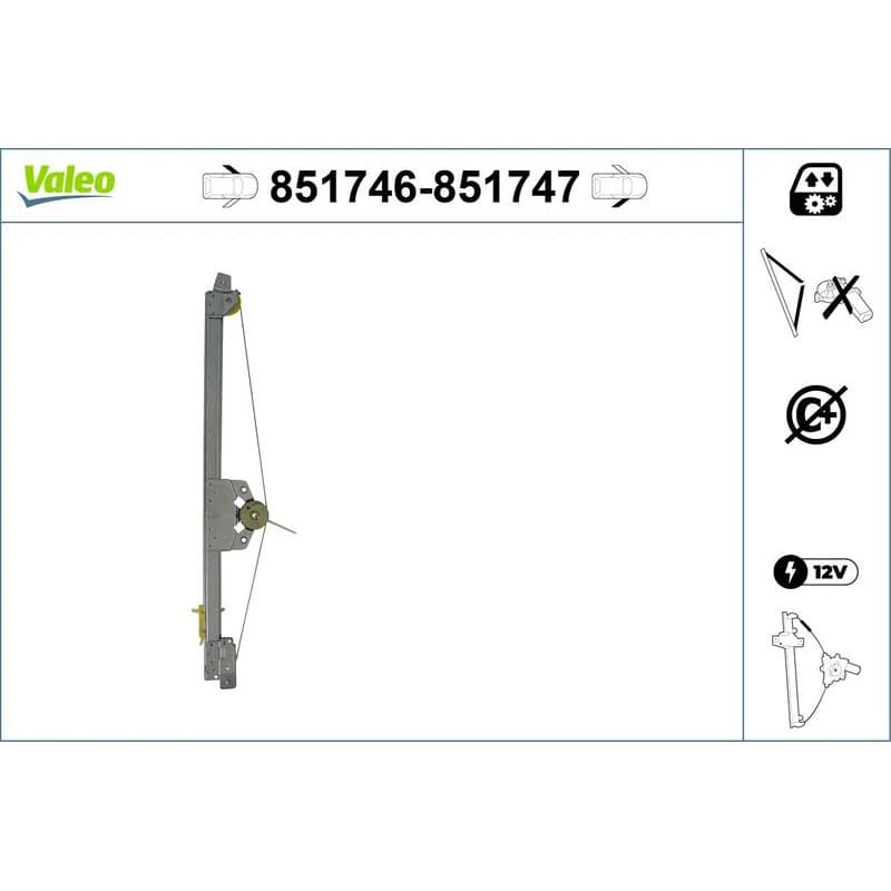 VALEO lango pakėliklis 851746