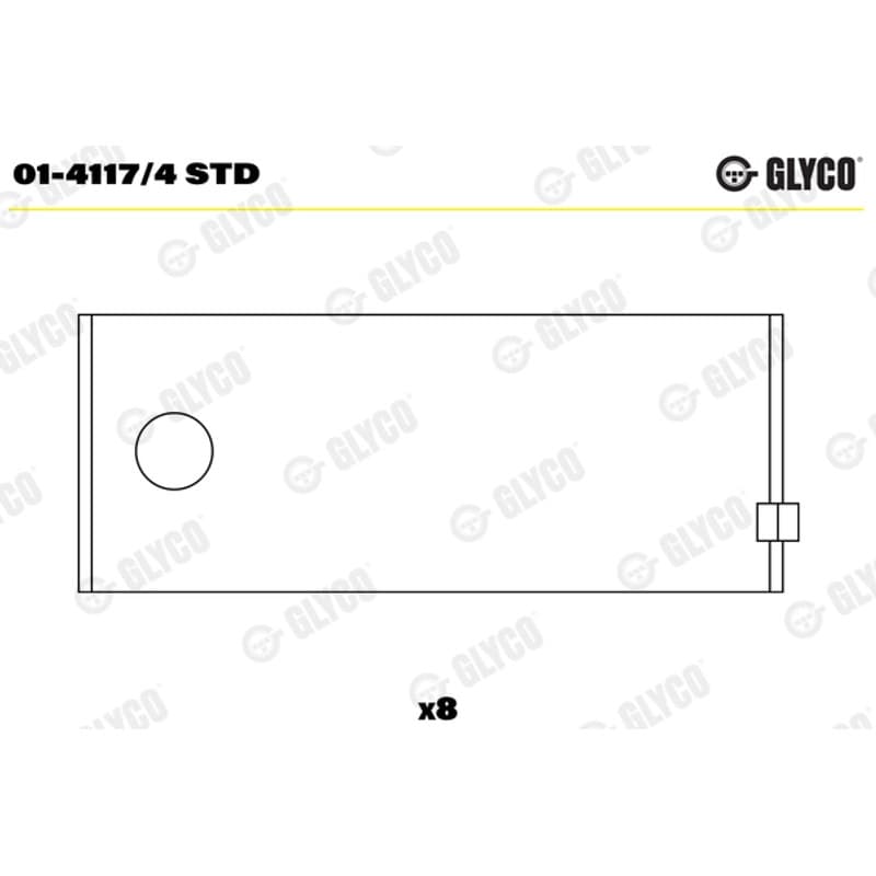 GLYCO guoliai dideliu galu 01-4117/4 STD