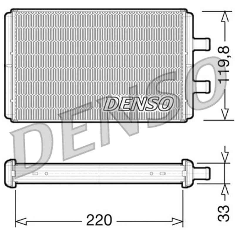 DENSO šilumokaitis, salono šildymas DRR12007