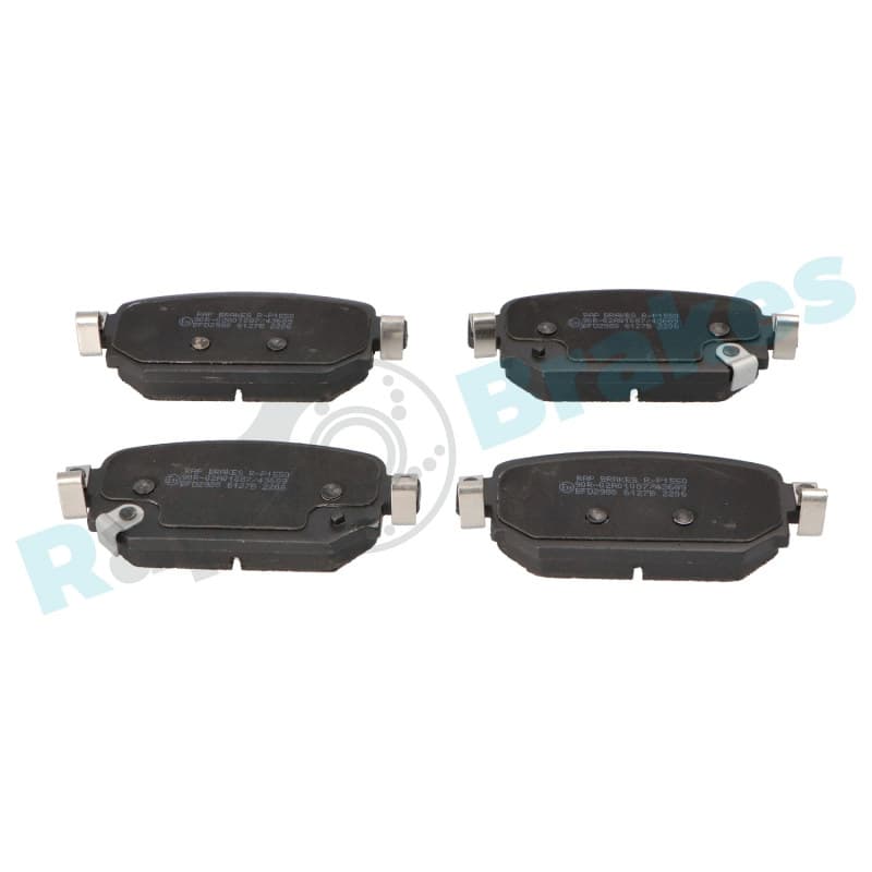 RAPBRAKES stabdžių trinkelių rinkinys, diskinis stabdys R-P1550