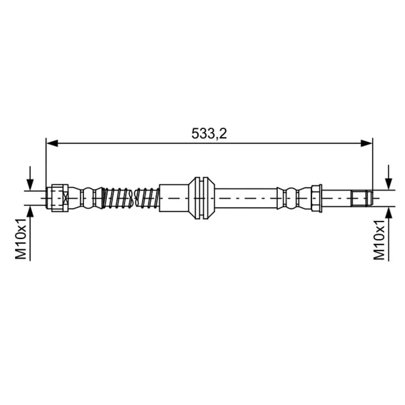 BOSCH 1 987 481 609 stabdžių žarnelė
