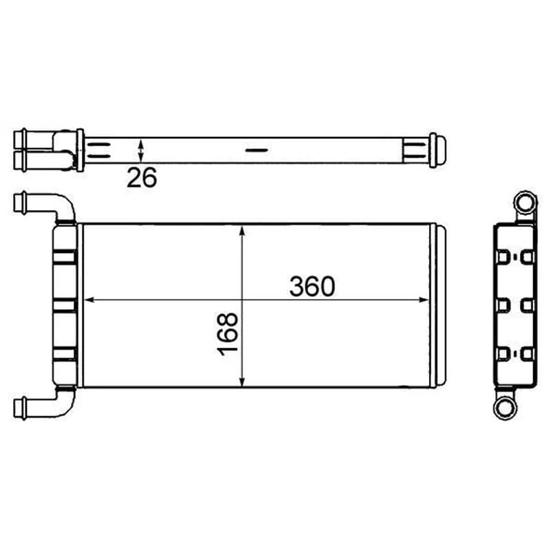 MAHLE AH 241 000S šilumokaitis, salono šildymas