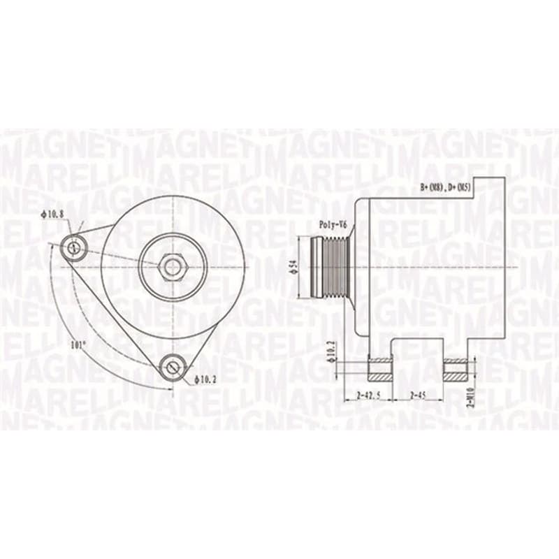 MAGNETIMARELLI kintamosios srovės generatorius 063731553010