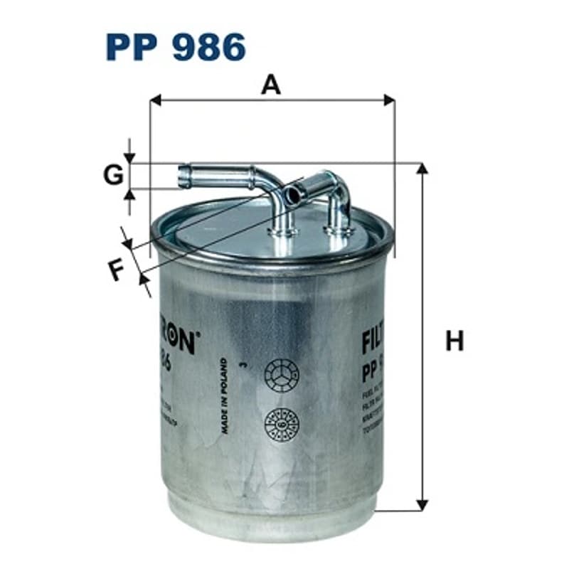 FILTRON PP 986 Kuro filtras