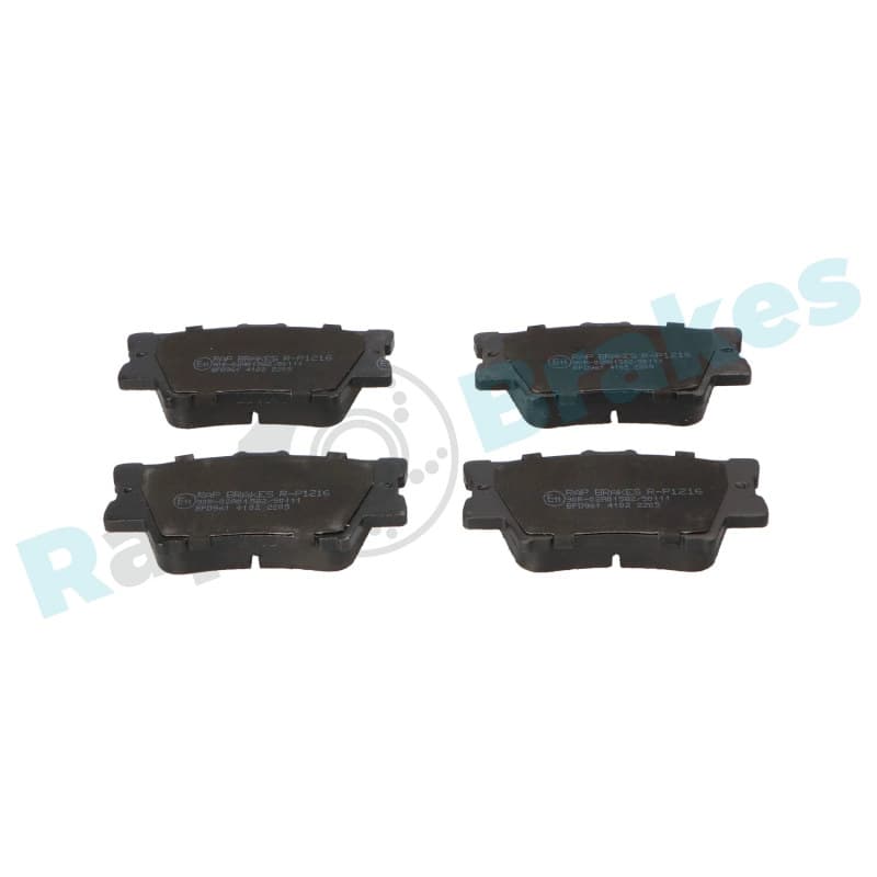 RAPBRAKES stabdžių trinkelių rinkinys, diskinis stabdys R-P1216