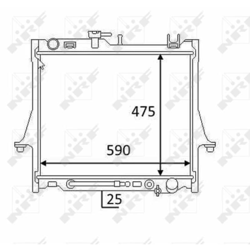 NRF radiatorius, variklio aušinimas 58480