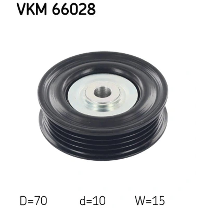 SKF VKM 66028 kreipiantysis skriemulys, V formos rumbuotas diržas