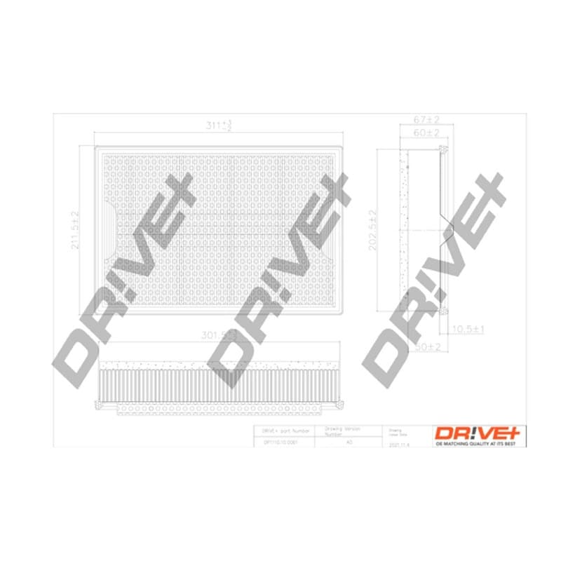 DRVE oro filtras DP1110.10.0061