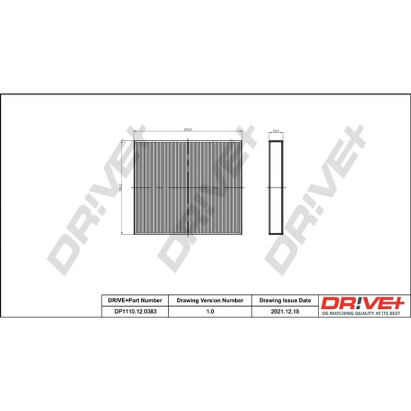 DRVE filtras, salono oras DP1110.12.0383