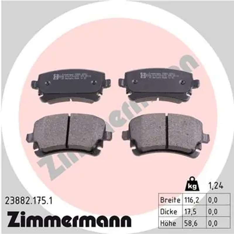 ZIMMERMANN Būgnai ir trinkelės 23882.175.1
