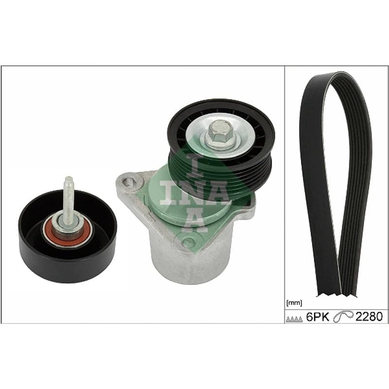 SCHAEFFLERINA V formos rumbuotas diržas, komplektas 529 0398 10