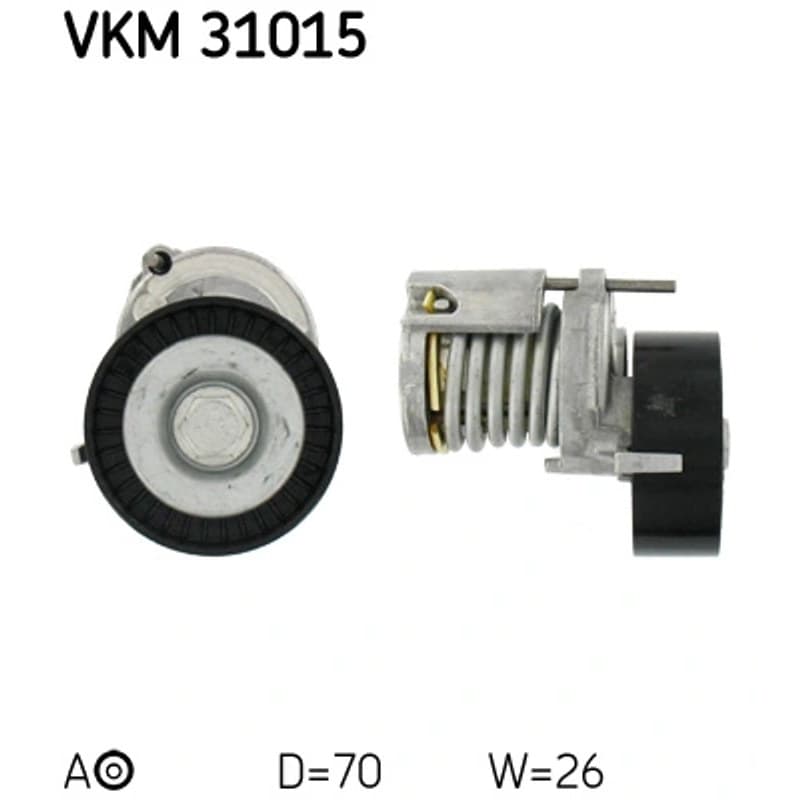 SKF VKM 31015 diržo įtempiklis, V formos rumbuotas diržas