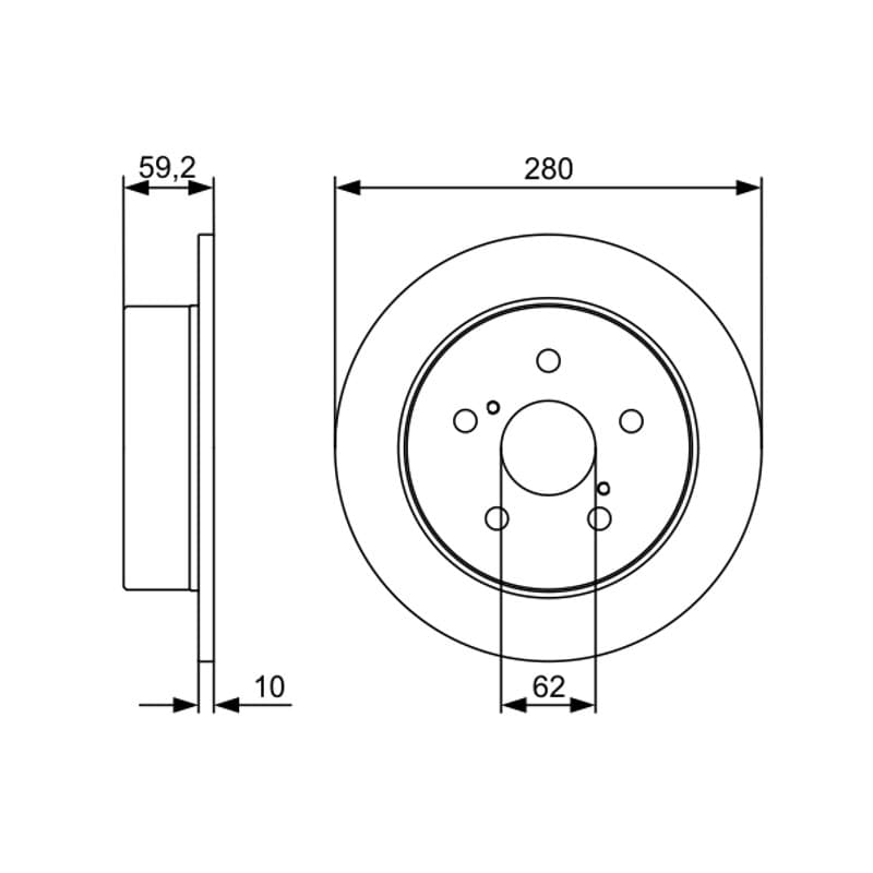 BOSCH 0 986 479 520 stabdžių diskas