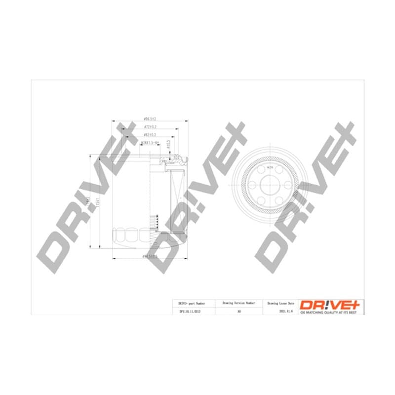 DRVE alyvos filtras DP1110.11.0313
