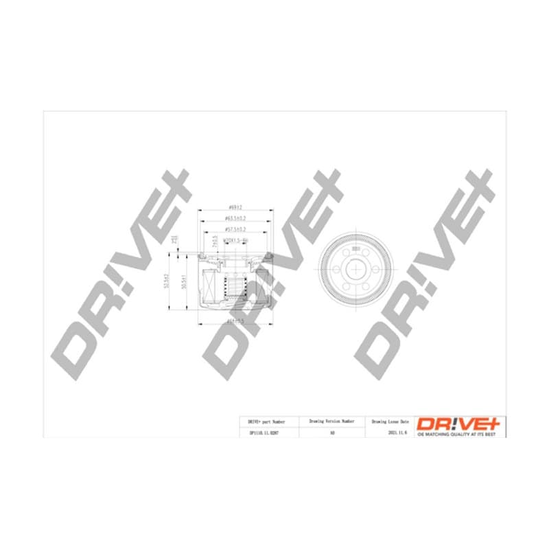 DRVE alyvos filtras DP1110.11.0287