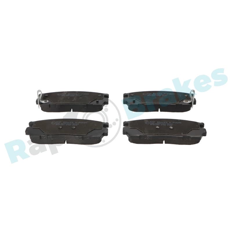 RAPBRAKES stabdžių trinkelių rinkinys, diskinis stabdys R-P0595
