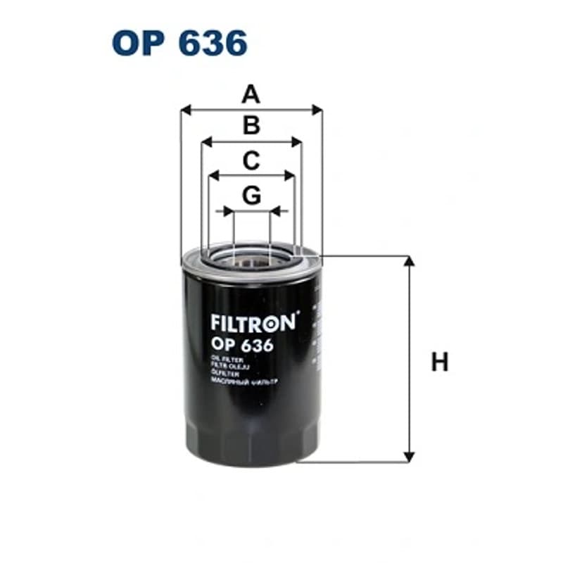 FILTRON alyvos filtras OP 636