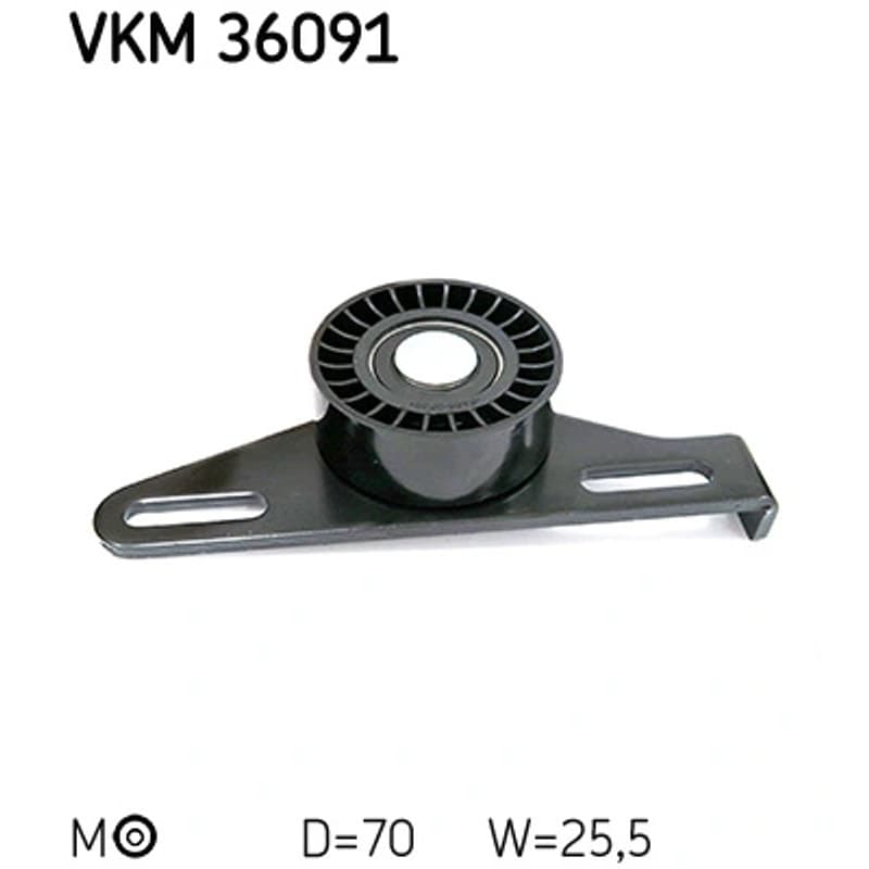 SKF VKM 36091 diržo įtempiklis, V formos rumbuotas diržas