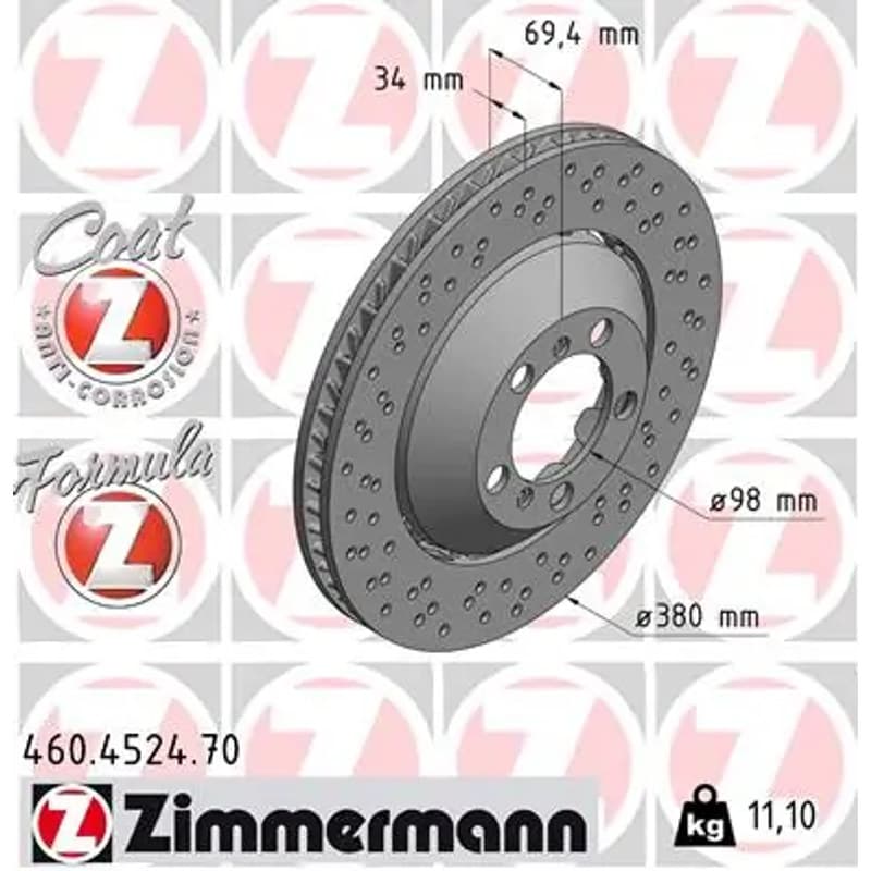ZIMMERMANN stabdžių diskas 460.4524.70