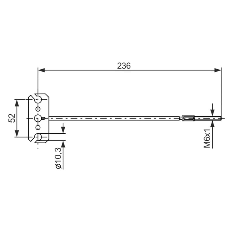 BOSCH 1 987 477 226 trosas, stovėjimo stabdys