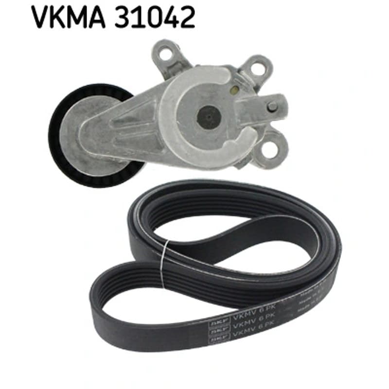SKF VKMA 31042 V formos rumbuotas diržas, komplektas