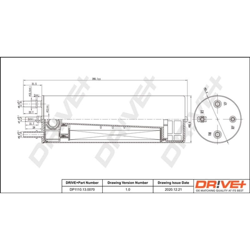 DRVE kuro filtras DP1110.13.0070
