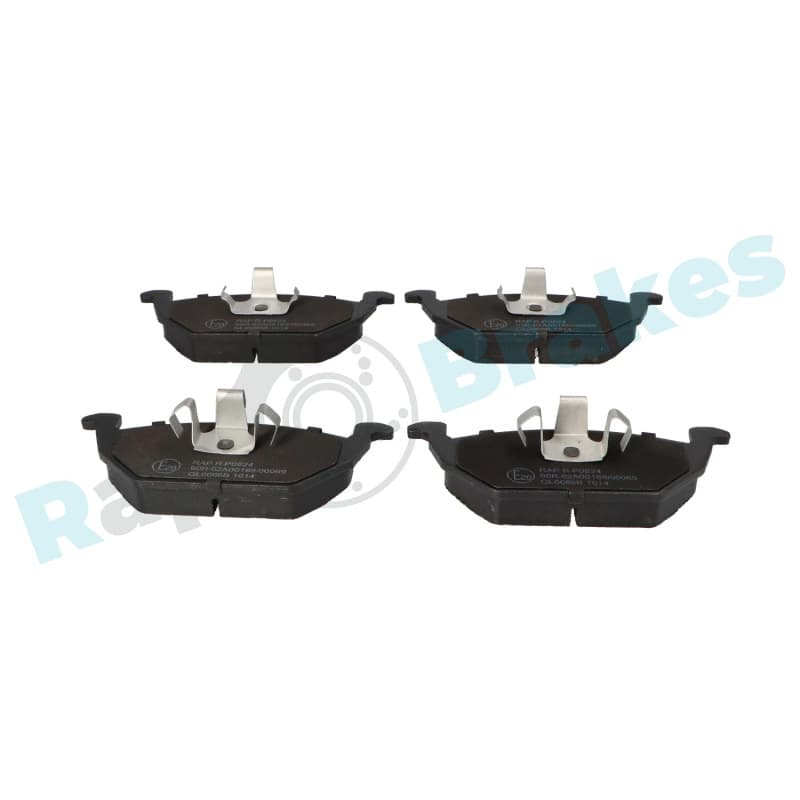 RAPBRAKES stabdžių trinkelių rinkinys, diskinis stabdys R-P0824