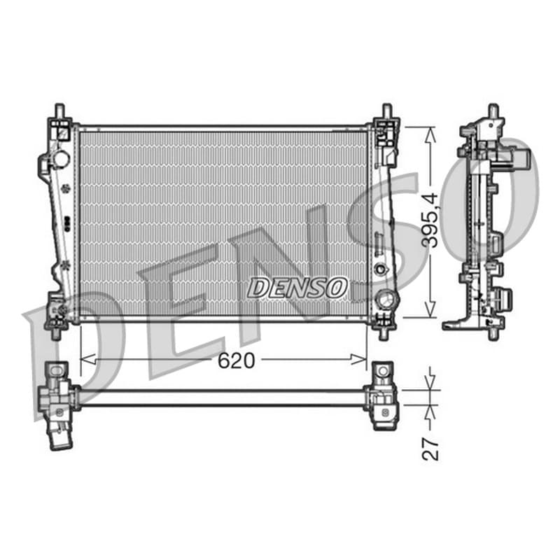 DENSO radiatorius, variklio aušinimas DRM01007
