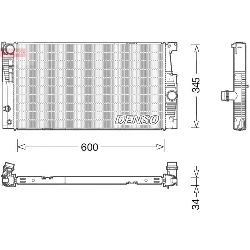 DENSO radiatorius, variklio aušinimas DRM05005