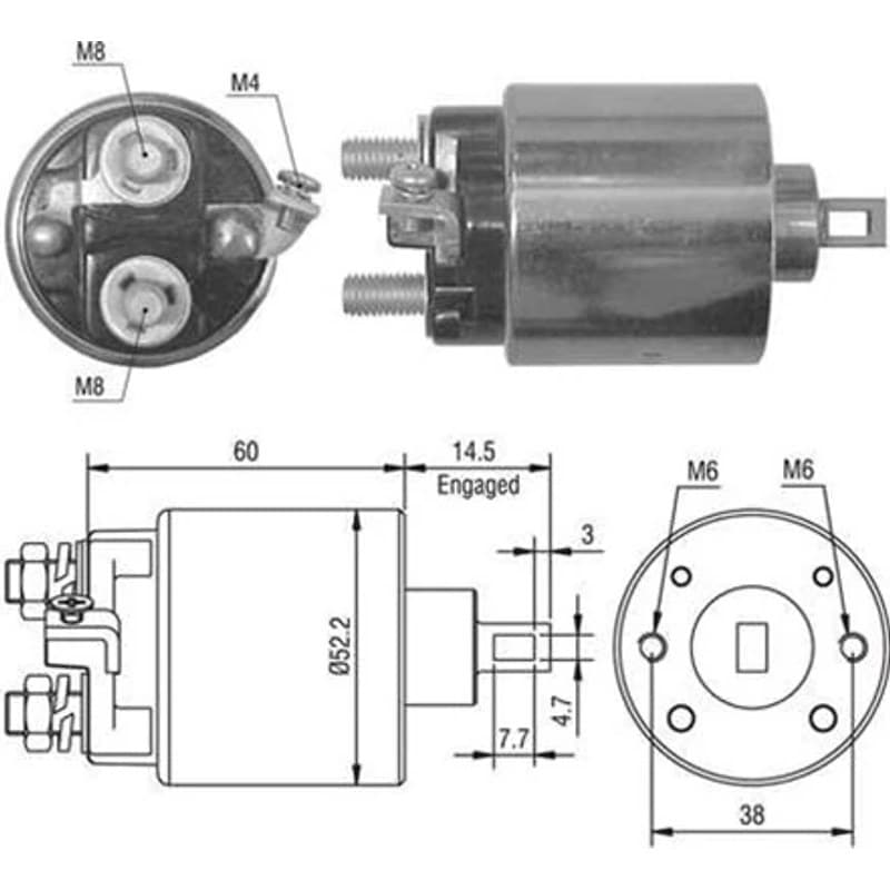 MAGNETIMARELLI solenoidinis jungiklis, starteris 940113050022