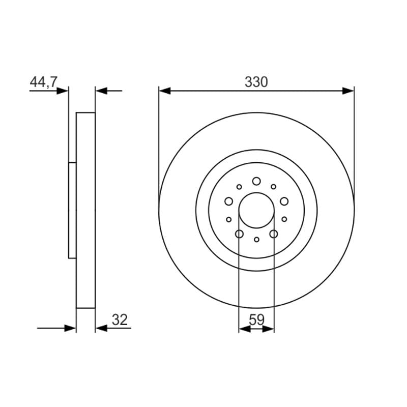 BOSCH 0 986 479 593 stabdžių diskas