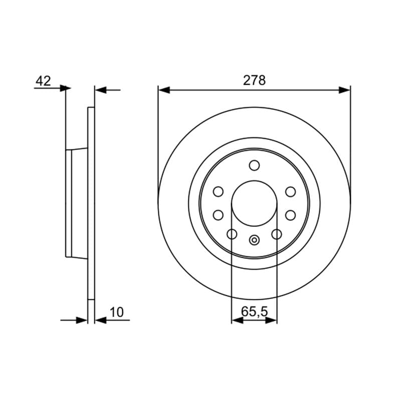 BOSCH 0 986 479 C80 stabdžių diskas