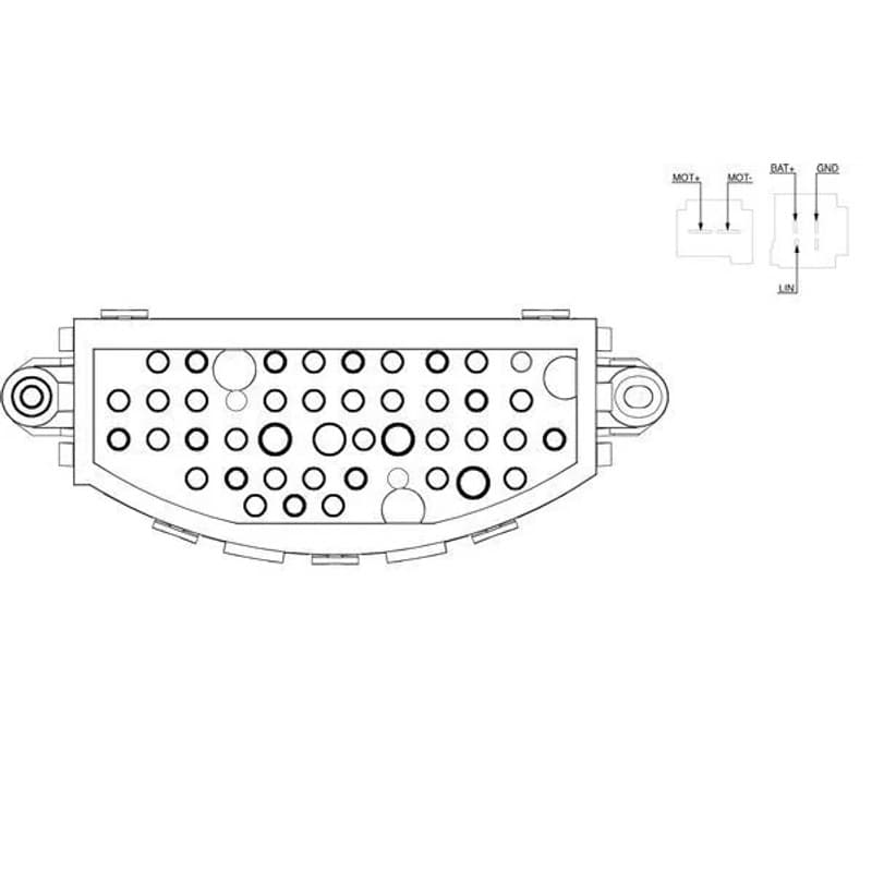 MAHLE ABR 22 000S reguliatorius, keleivio pusės ventiliatorius