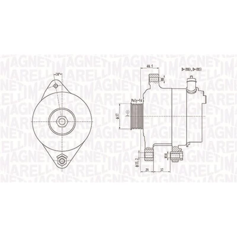 MAGNETIMARELLI kintamosios srovės generatorius 063731949010