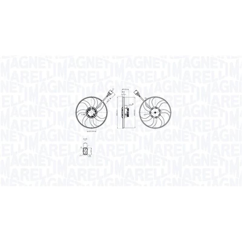 MAGNETIMARELLI ventiliatorius, radiatoriaus 069422875010