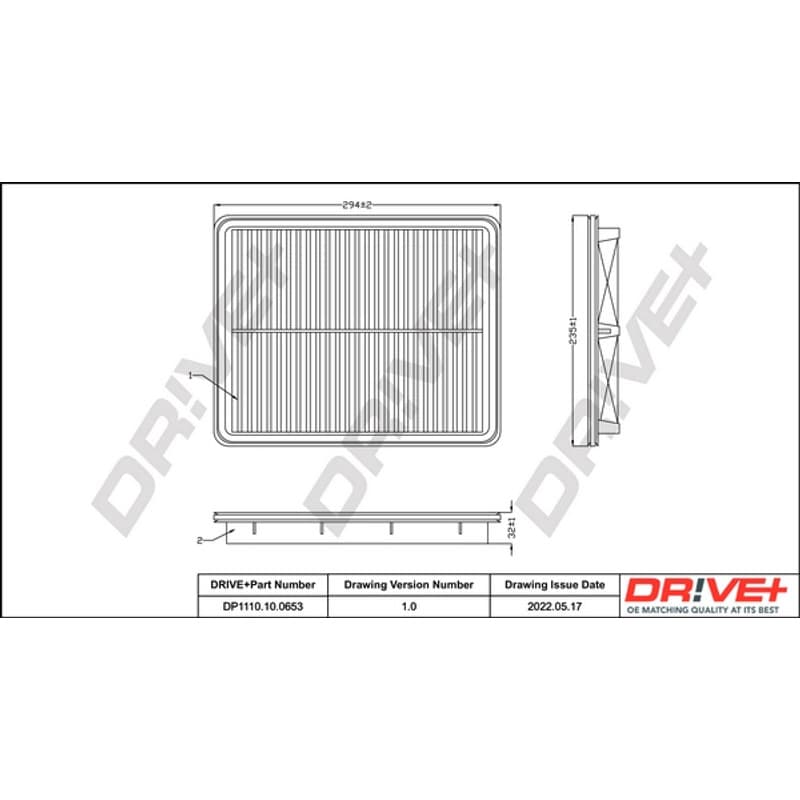 DRVE oro filtras DP1110.10.0653