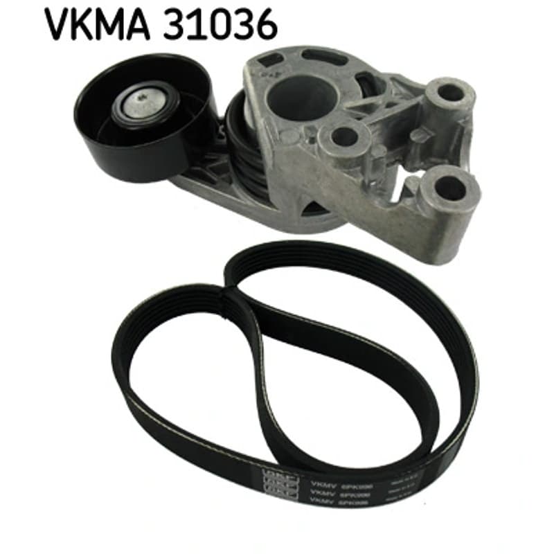 SKF VKMA 31036 V formos rumbuotas diržas, komplektas