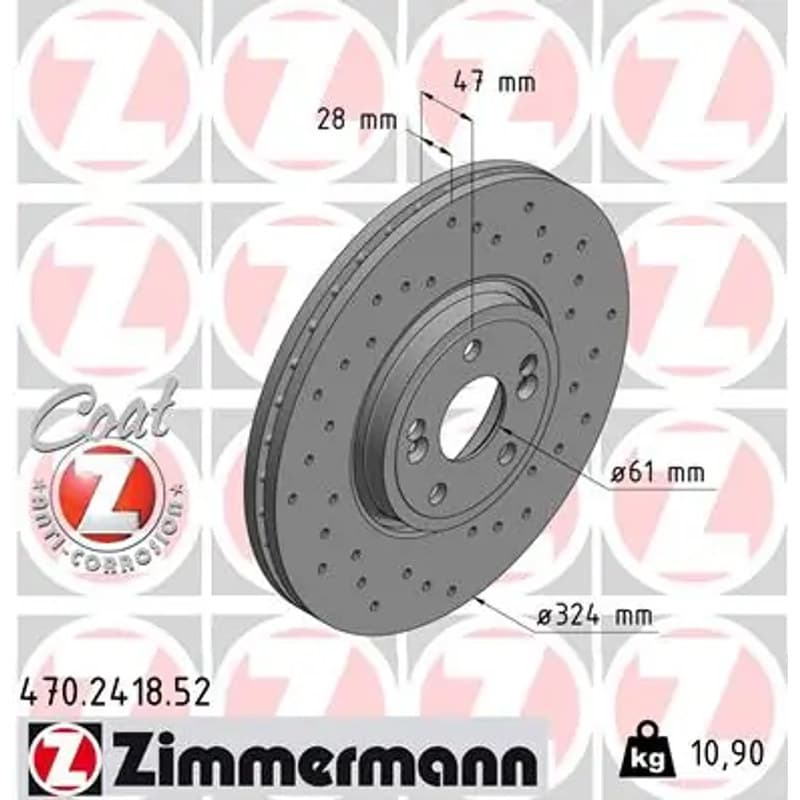 ZIMMERMANN stabdžių diskas 470.2418.52