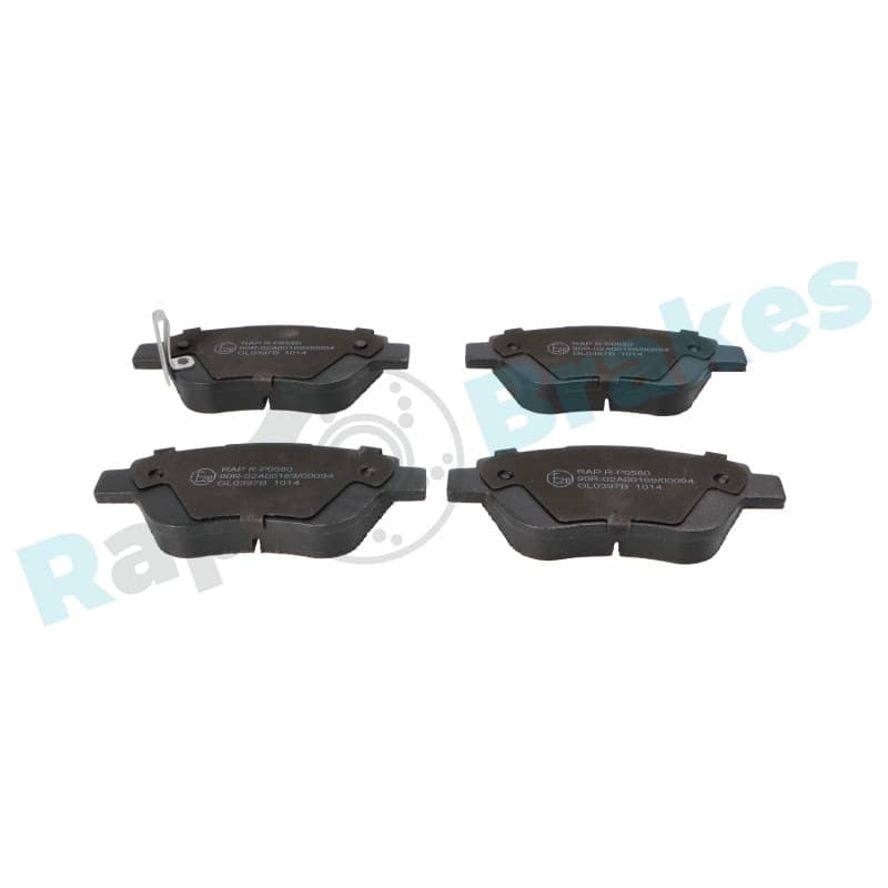 RAPBRAKES stabdžių trinkelių rinkinys, diskinis stabdys R-P0580