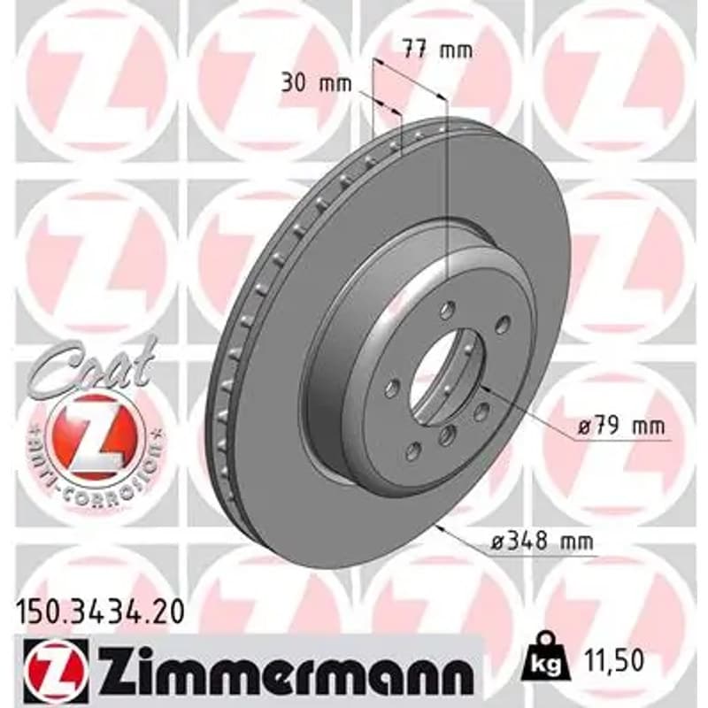 ZIMMERMANN stabdžių diskas 150.3434.20