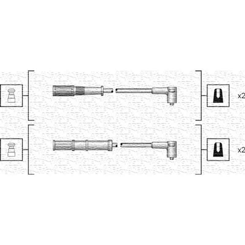 MAGNETIMARELLI uždegimo laido komplektas 941318111161