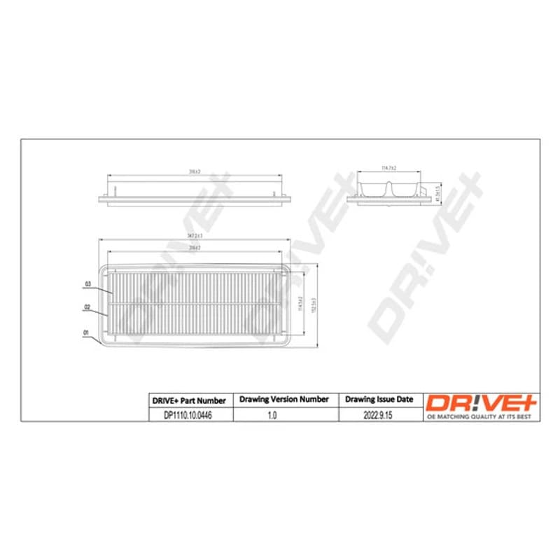 DRVE oro filtras DP1110.10.0446