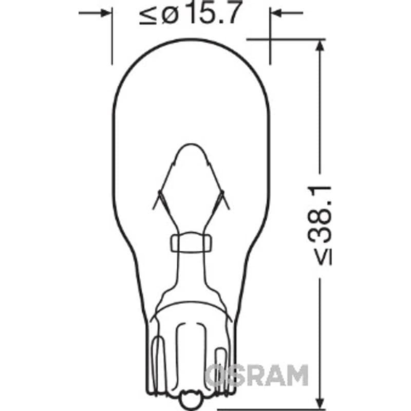 OSRAM lemputė, indikatorius 921NA