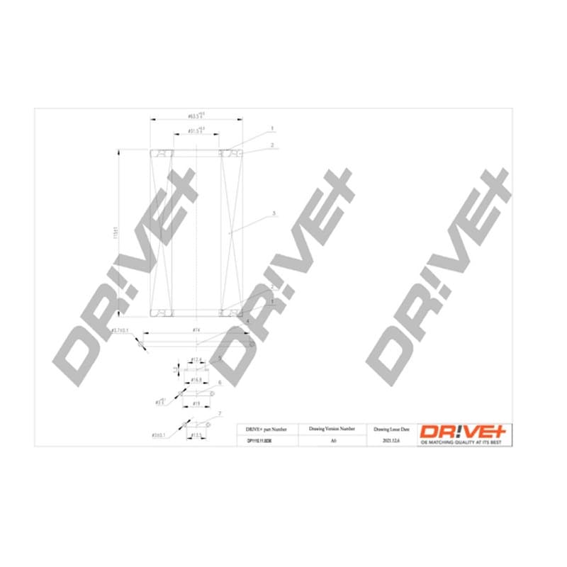 DRVE alyvos filtras DP1110.11.0036