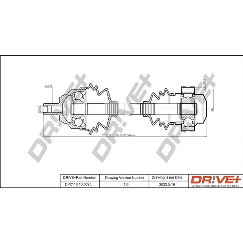 DRVE pusašis DP2110.10.0095