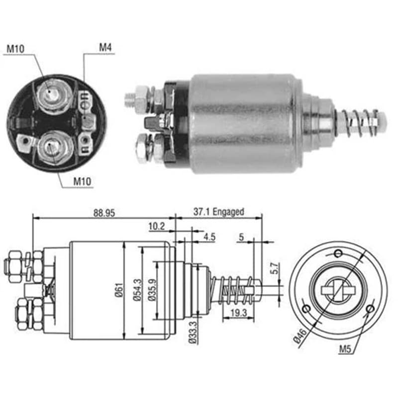MAGNETIMARELLI solenoidinis jungiklis, starteris 940113050402