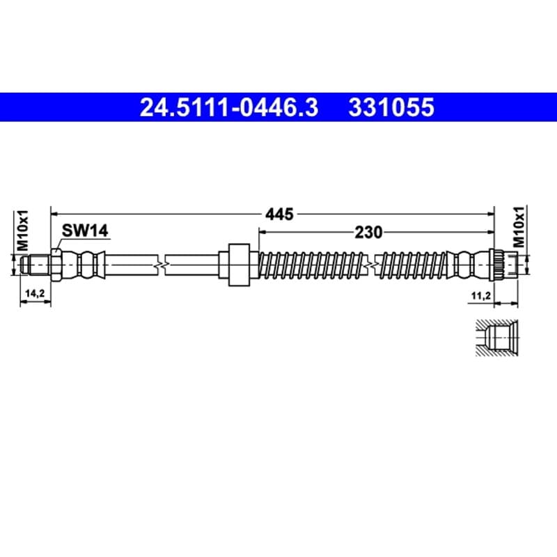 ATE stabdžių žarnelė 24.5111-0446.3
