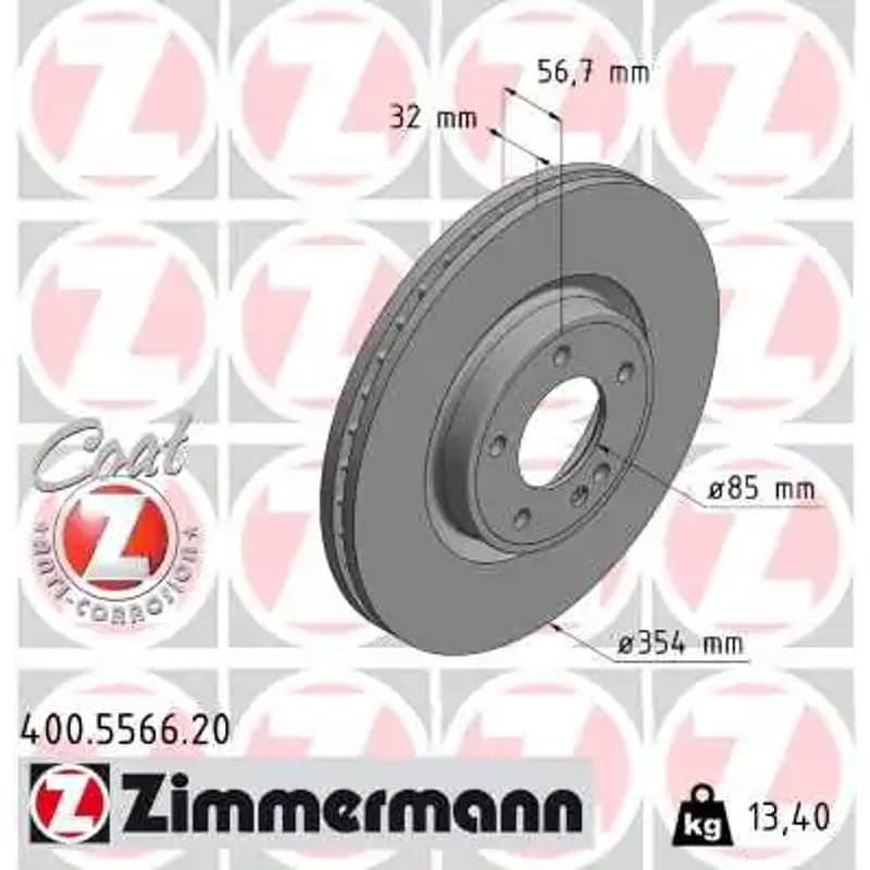 ZIMMERMANN stabdžių diskas 400.5566.20